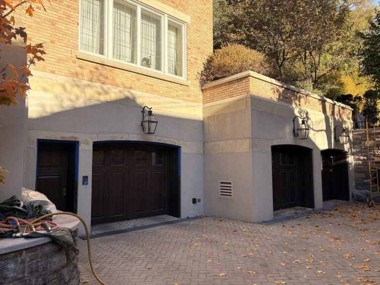 Sablage de finition sur pierre à Westmount